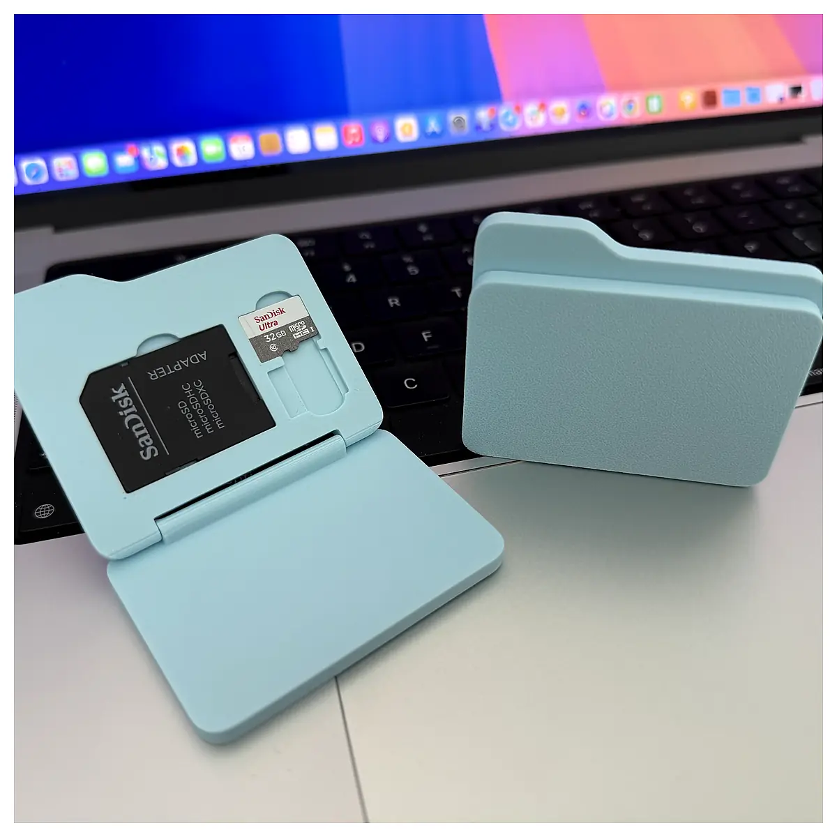 macOS SD Card Holder Universal SD Card Case Multi Slot Adapter Quick Install Compatibility
