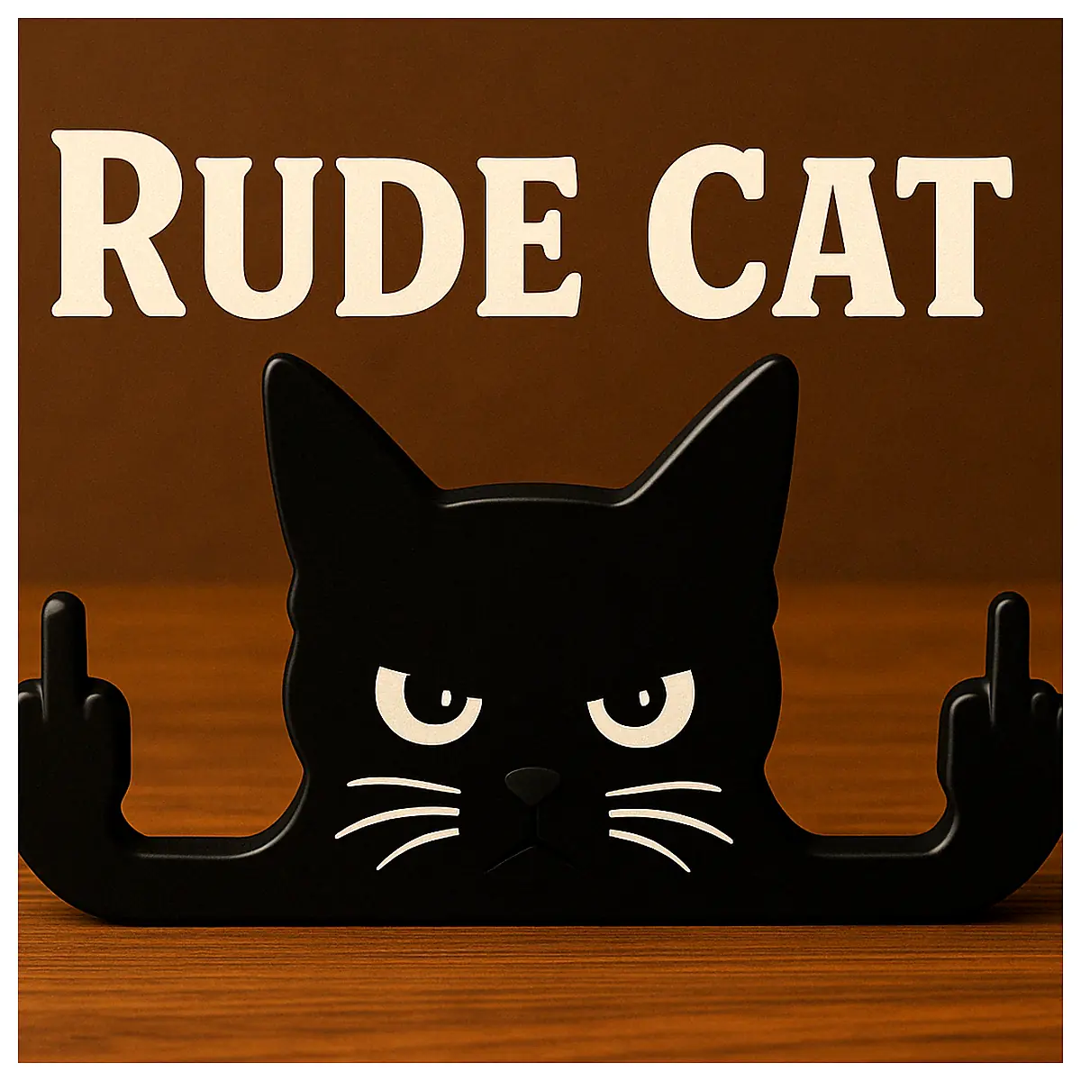 Rude Cat Desk Buddy Lazy Cat Figurine Office Decor Stress Relief Attitude Toy Cat Accessory Ultimate Desk Decoration