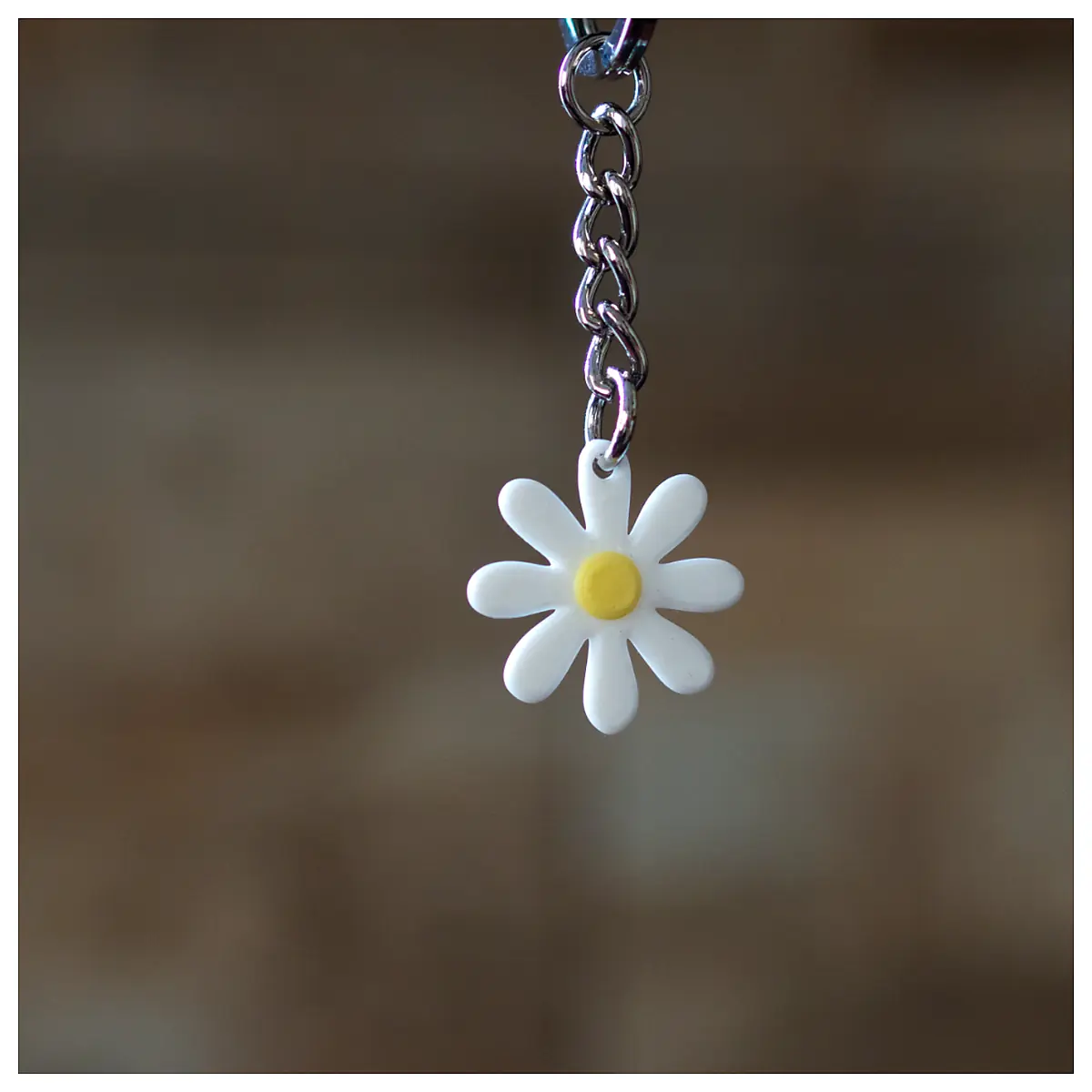 Daisy Keychain Floral Decor Bouquet Gift Present Souvenir Forever Flower Romance