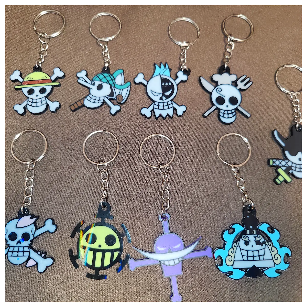 One Piece Keychains Anime Collectible Charms Model Figure Accessories Repair Parts