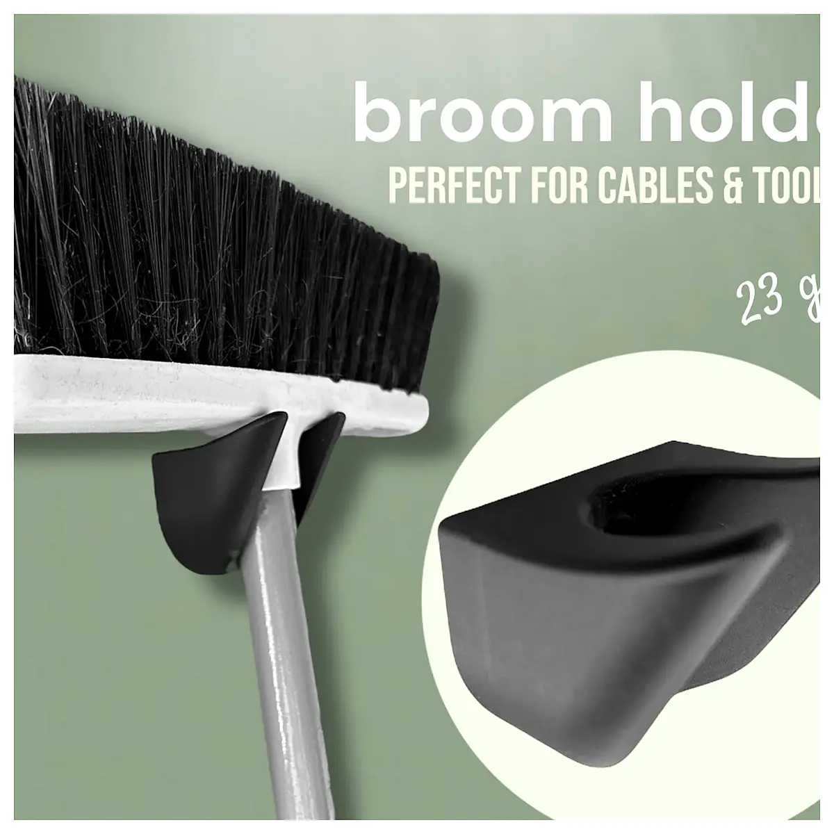Durable Practical Broom Holder Hook Cleaning Tool Support Brushes Accessories