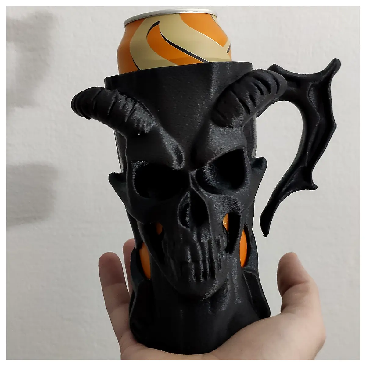 Longhorn Skull Can Holder 5L Universal Demon Skull Decor Parts Repair