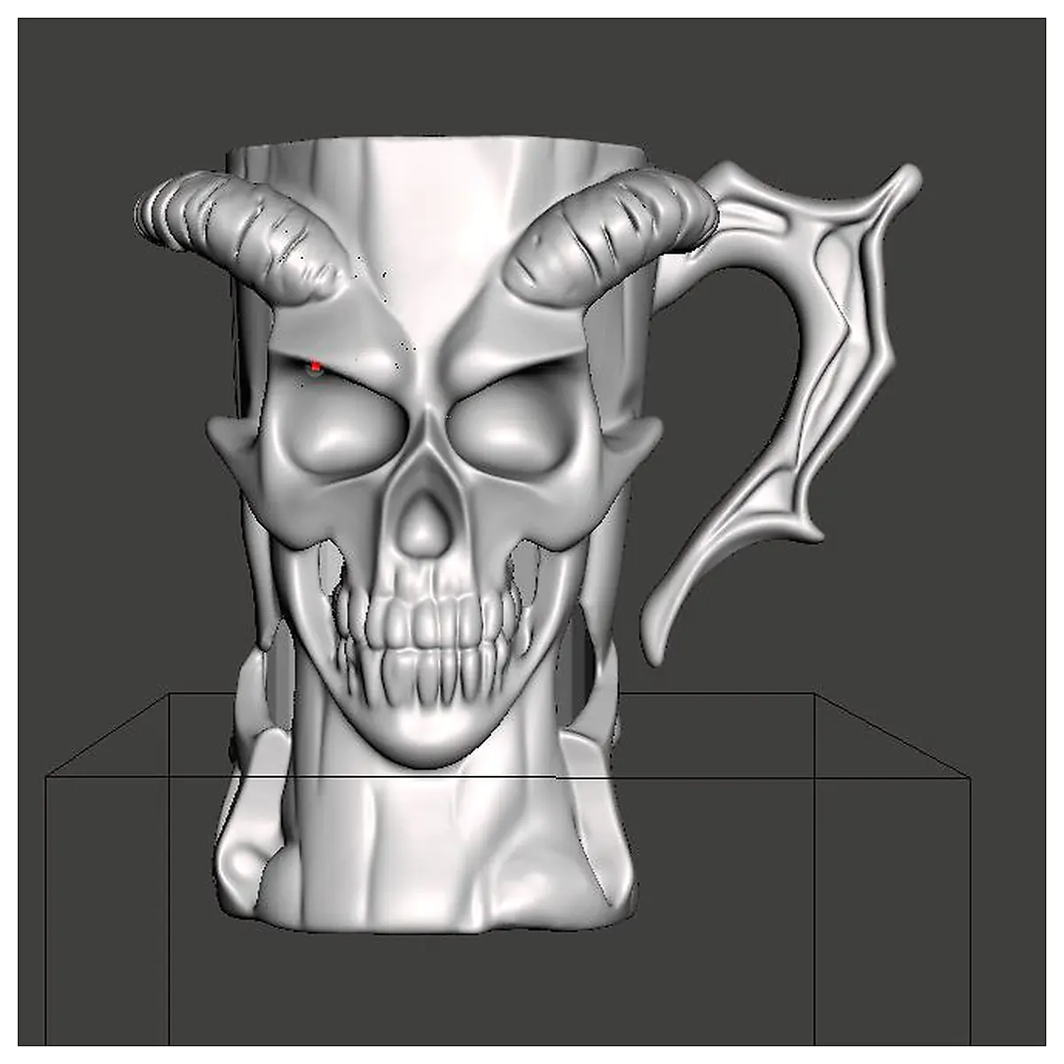 Longhorn Skull Can Holder 5L Universal Demon Skull Decor Parts Repair