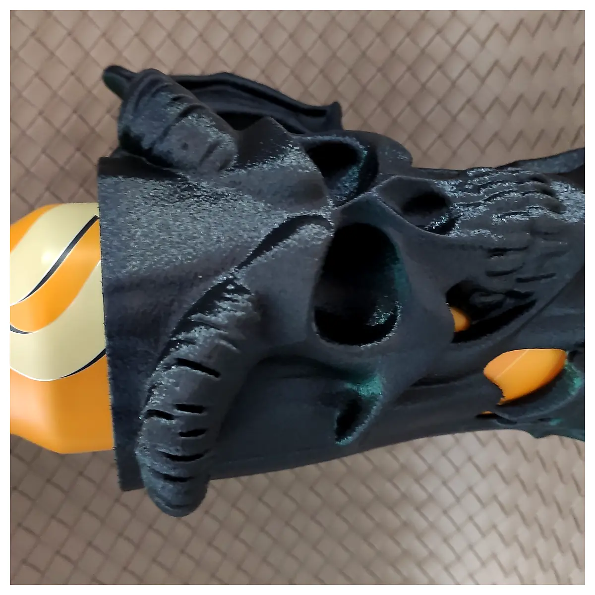 Longhorn Skull Can Holder 5L Universal Demon Skull Decor Parts Repair