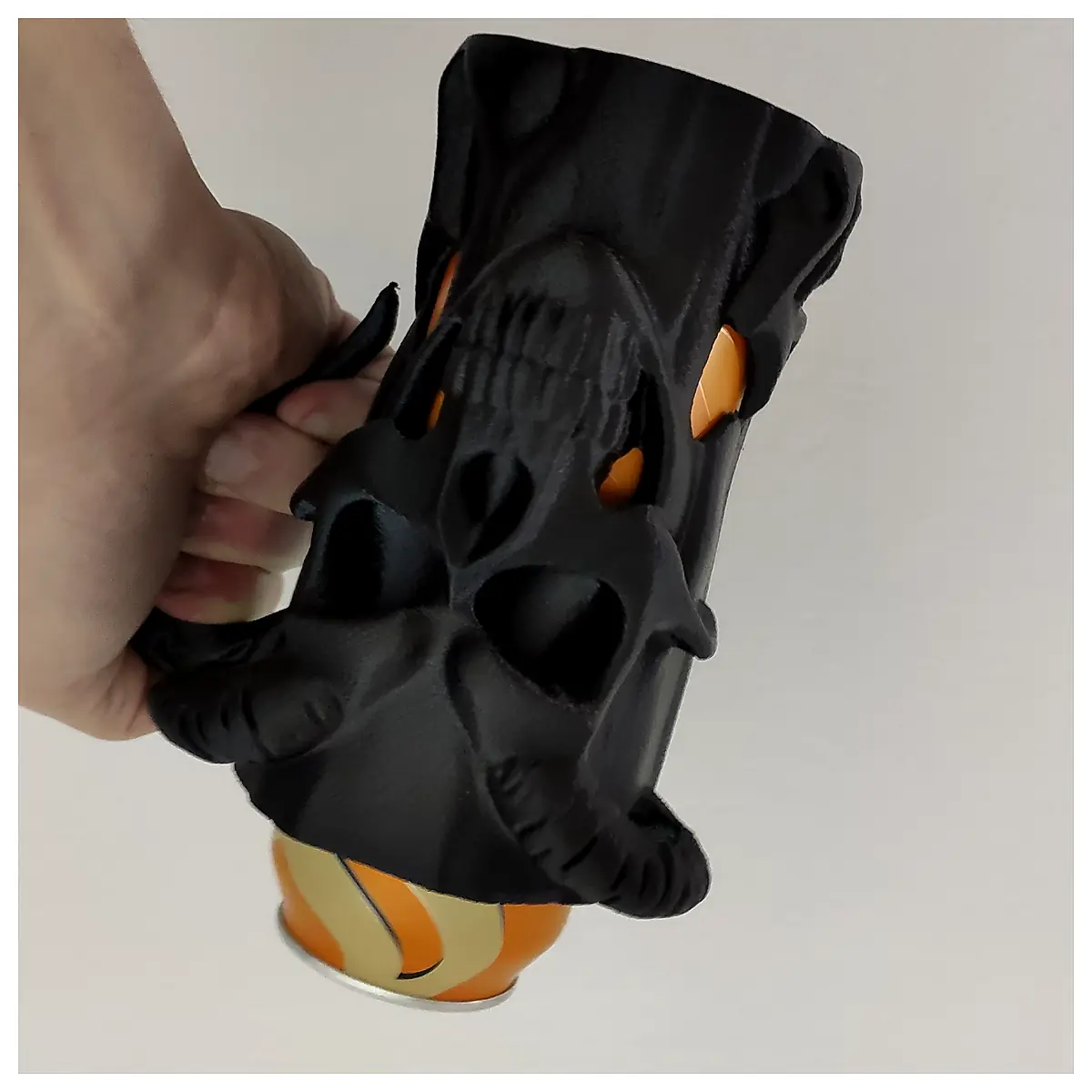 Longhorn Skull Can Holder 5L Universal Demon Skull Decor Parts Repair