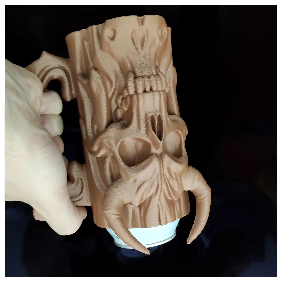 Tree Demon Skull Beer Holder 05L033L Unique Decor Skull Mug Beer Tanker Tree Spirit Collectible
