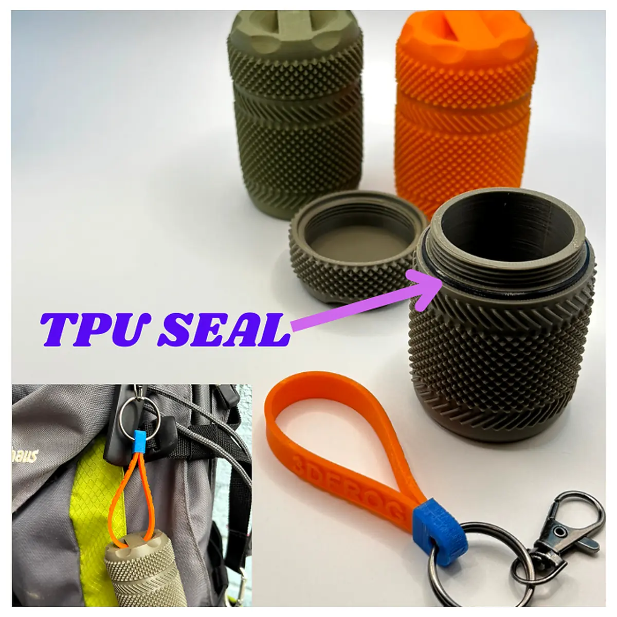 Waterproof d Screw Top Container Rugged Storage Box Parts Repair Universal Container