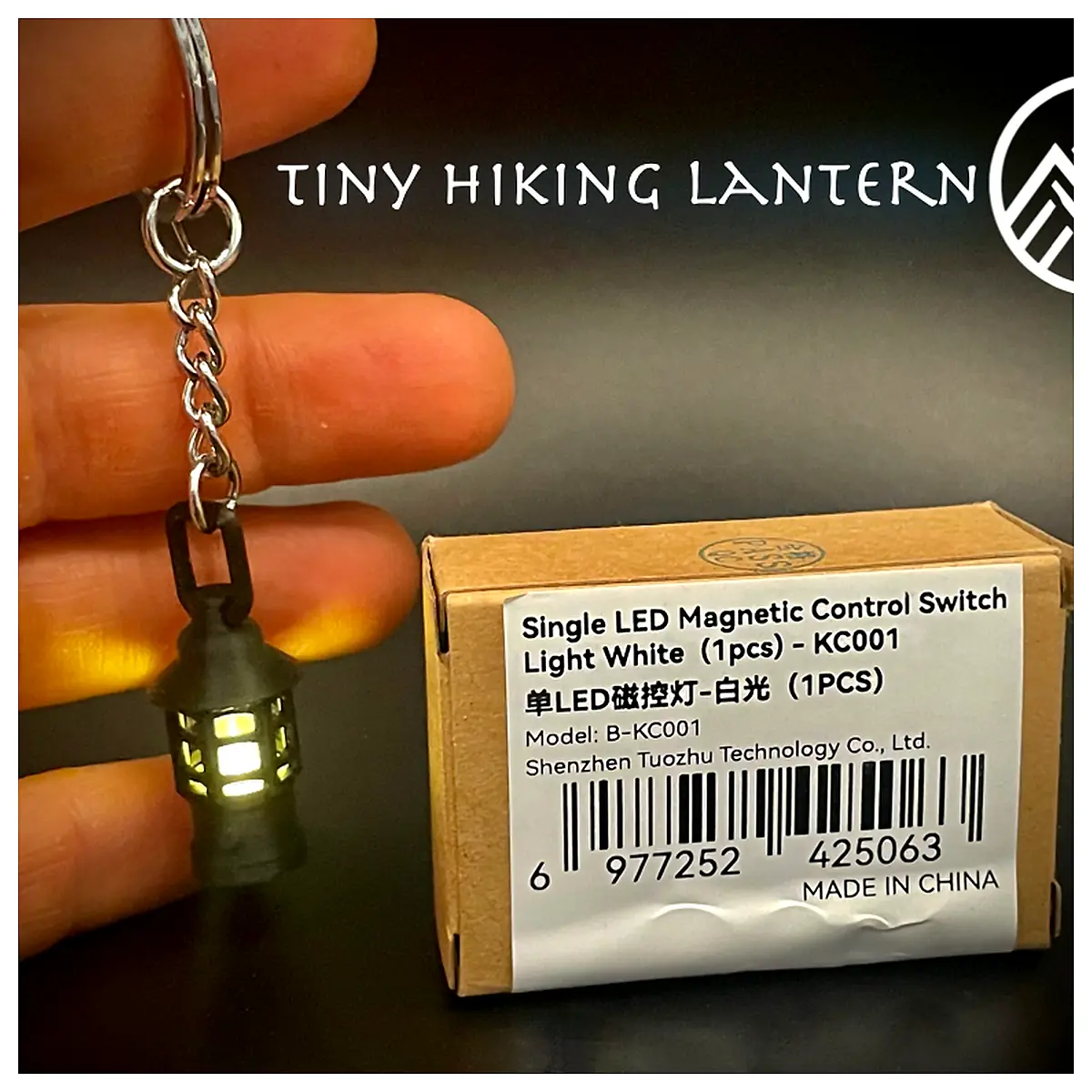 Mini Glowing Lantern Keychain LED Light Flashlight Small Light Emergency Light Repair Parts Keychain
