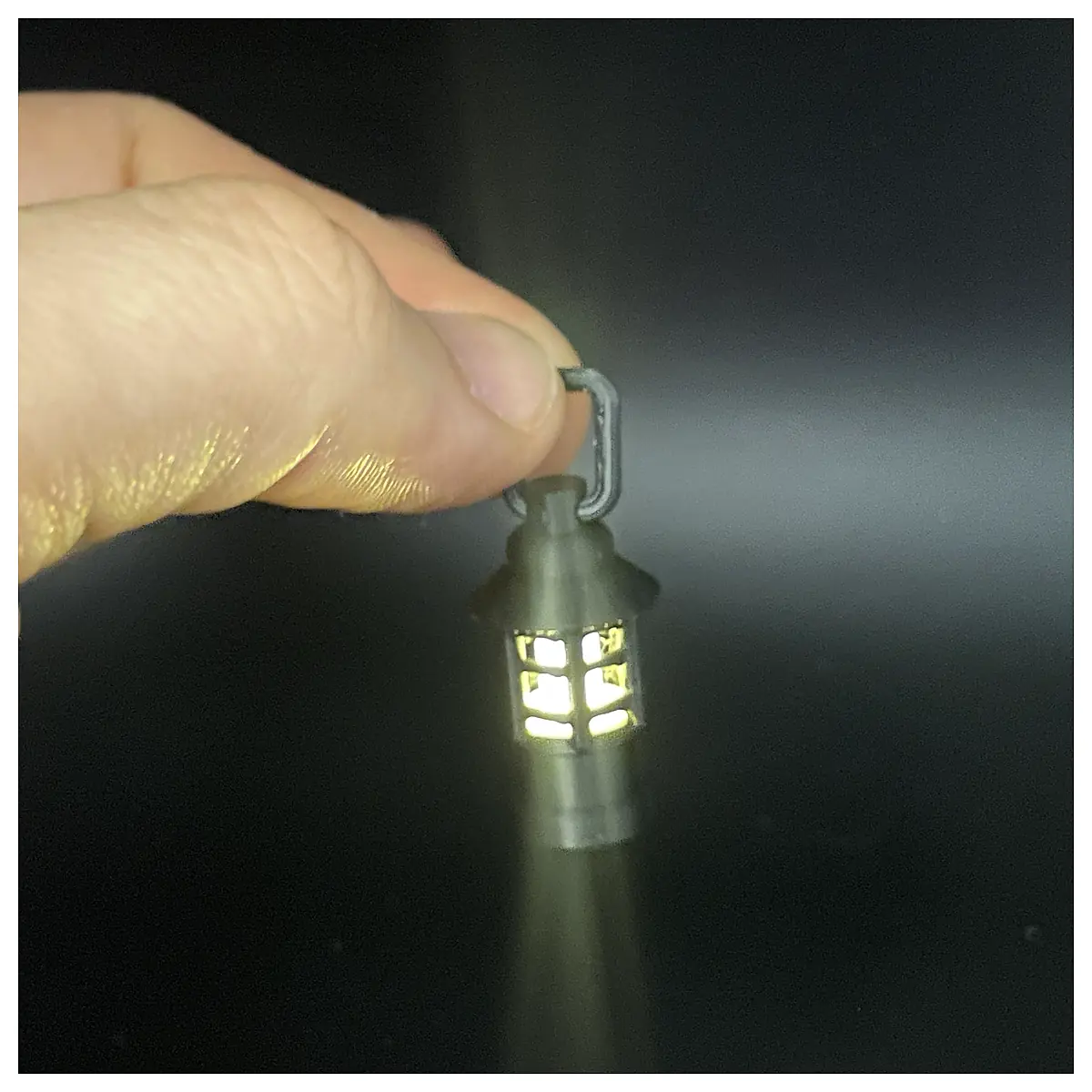 Mini Glowing Lantern Keychain LED Light Flashlight Small Light Emergency Light Repair Parts Keychain