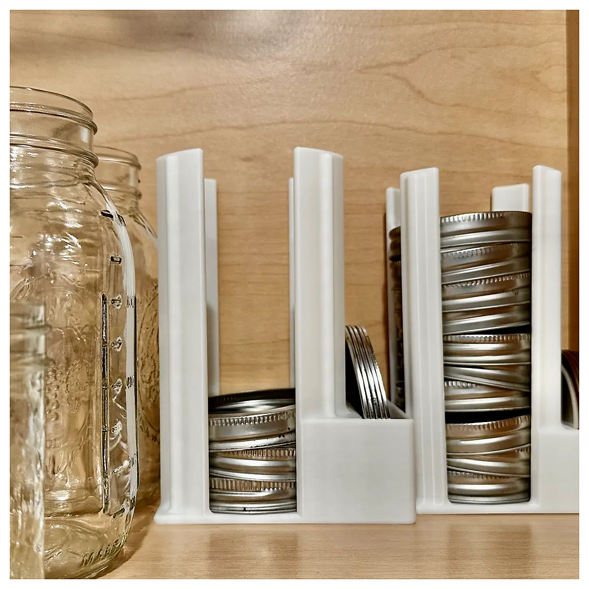 Mason Jar Lid Organizer Storage Container Kitchen Accessories Seal Lid Organizer Jar Parts Universal