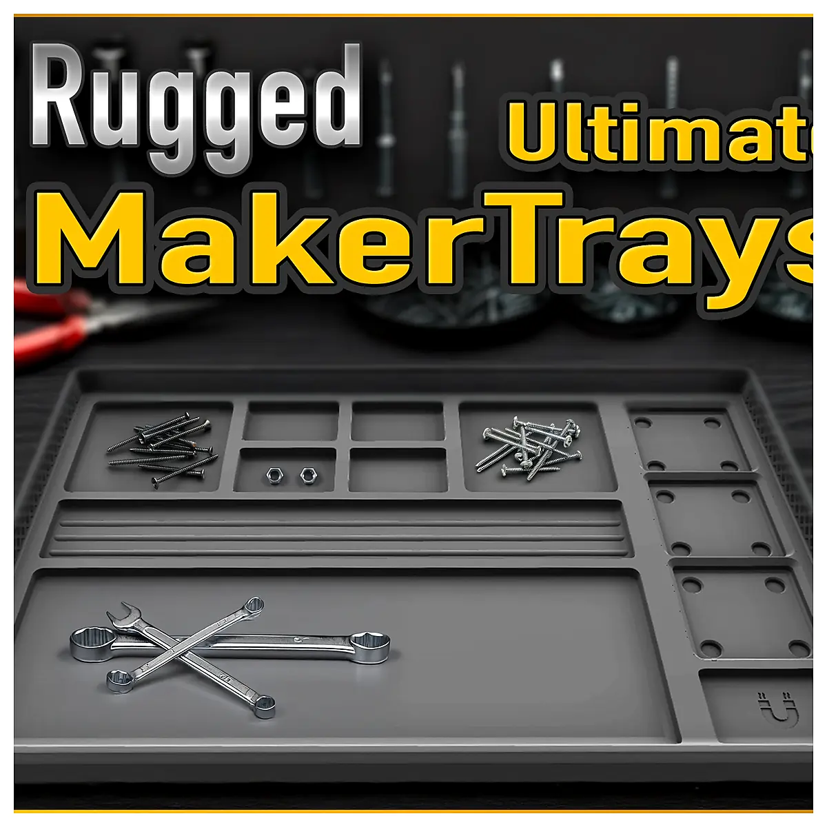 Gridfinity Trays Organizer System Modular Storage Trays Desk Storage Minimalist