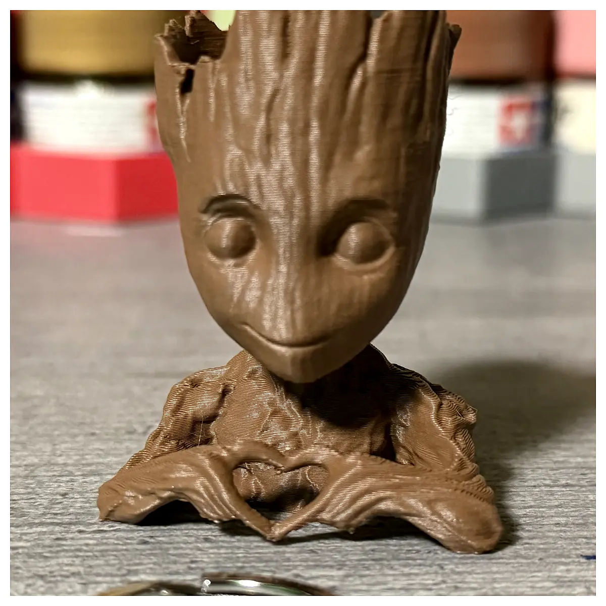 Groot Heart Keychain Groot Keyring Groot Decoration Groot Gift Groot Toy Groot Parts Accessories