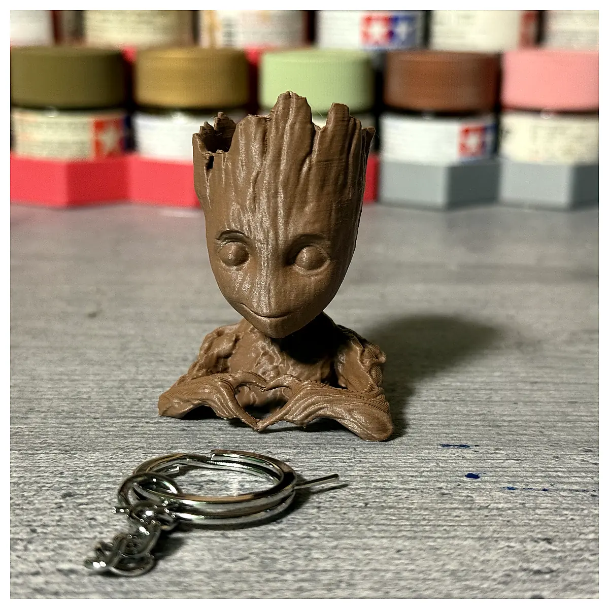Groot Heart Keychain Groot Keyring Groot Decoration Groot Gift Groot Toy Groot Parts Accessories