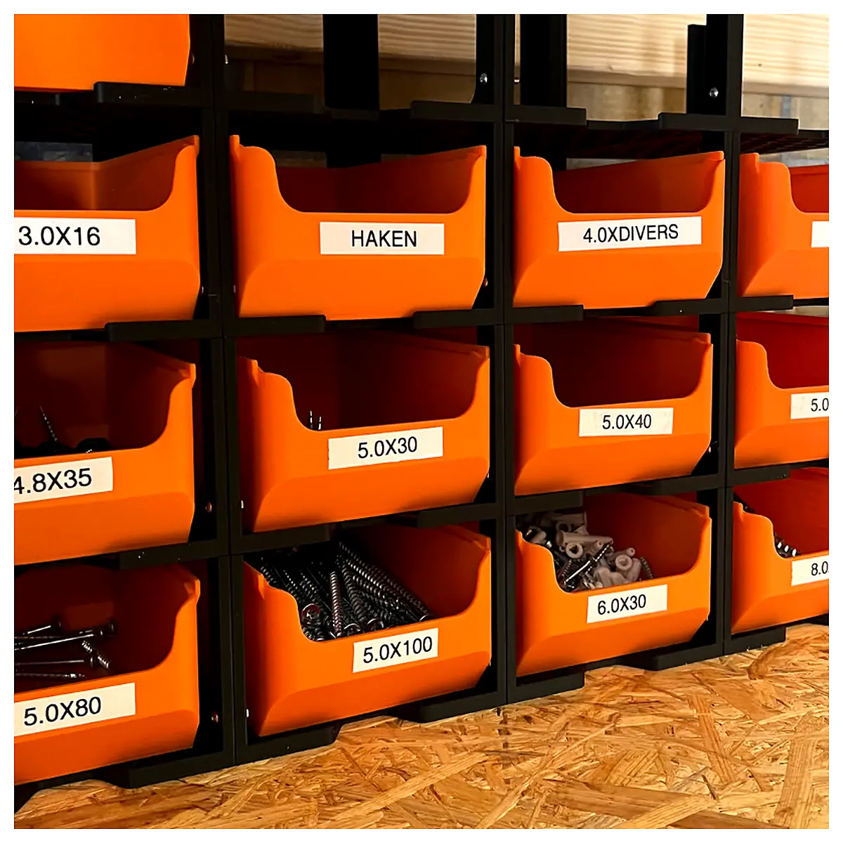 Modular Rack System Stackable Storage Boxes Storage Solutions Shelf Accessories Organization Supplies