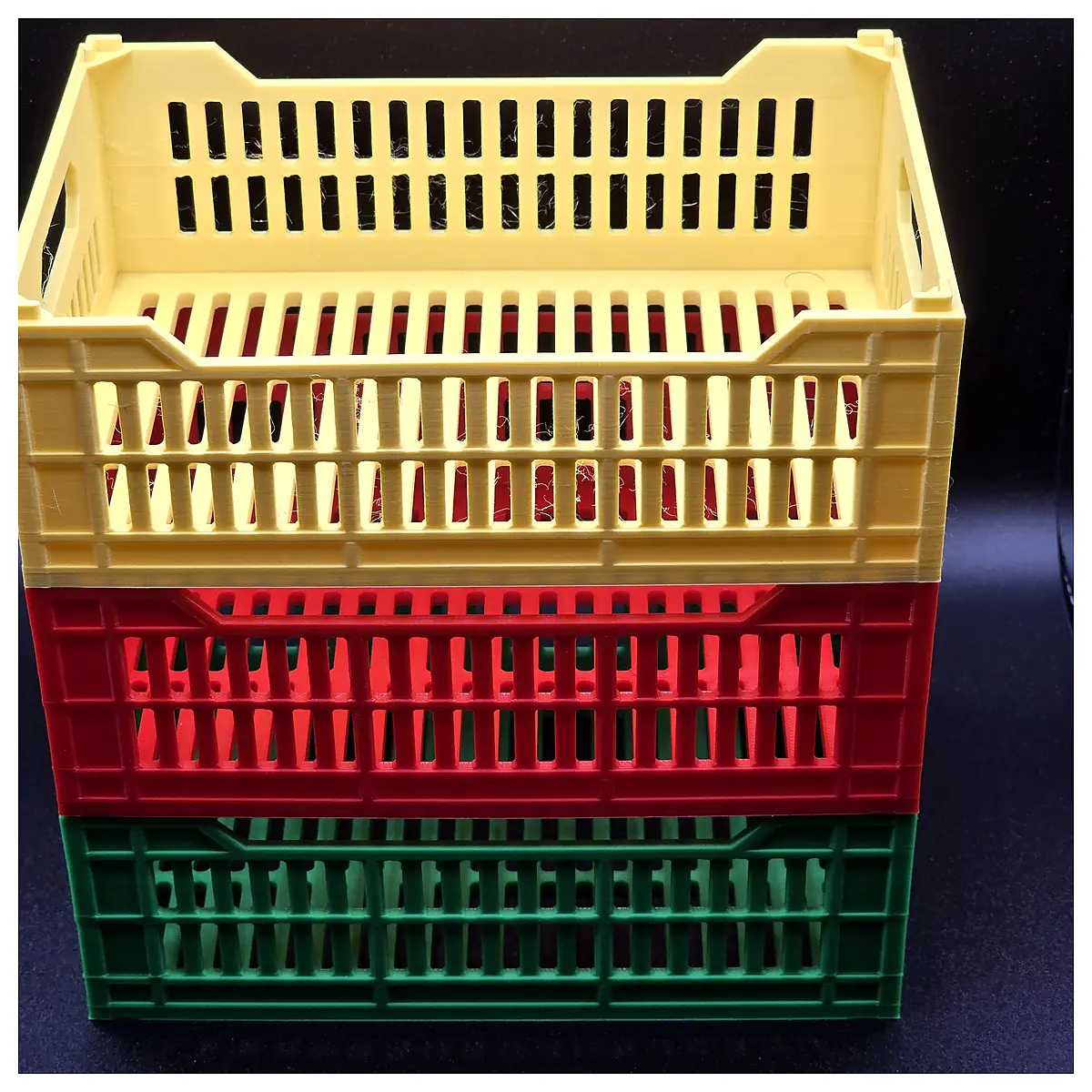 Stackable Storage Crates Organize Store Modular Containers Parts Repair Universal