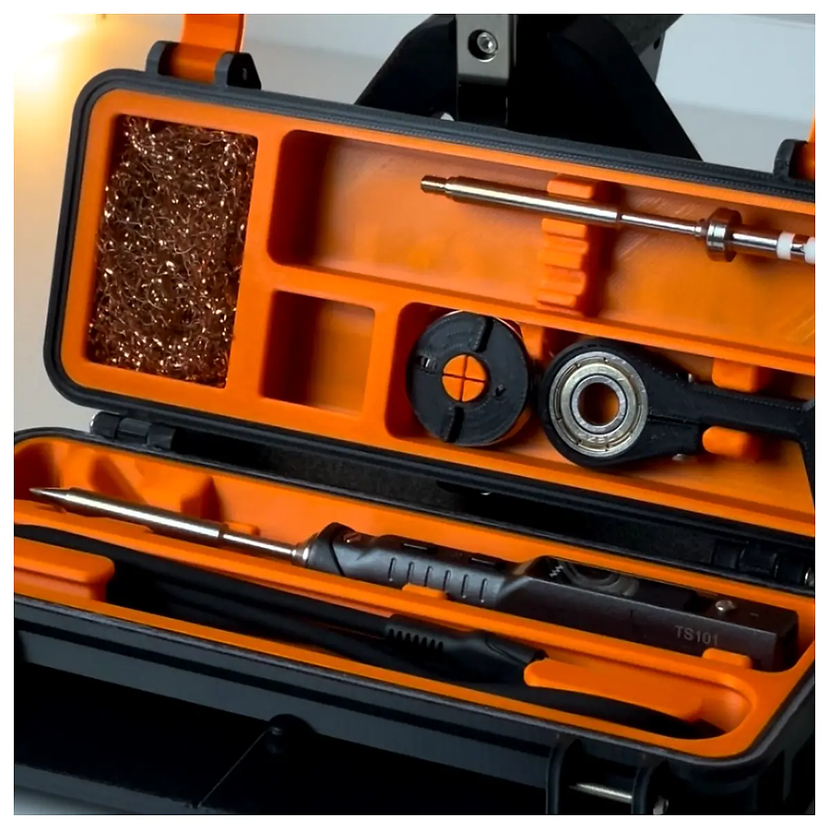 Rugged Soldering Case TS100 TS101 Protective Case Gun Tip Parts Repair Tools