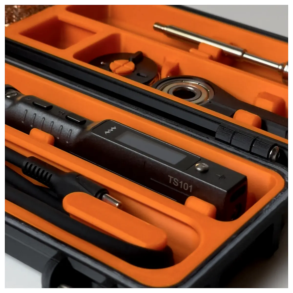 Rugged Soldering Case TS100 TS101 Protective Case Gun Tip Parts Repair Tools