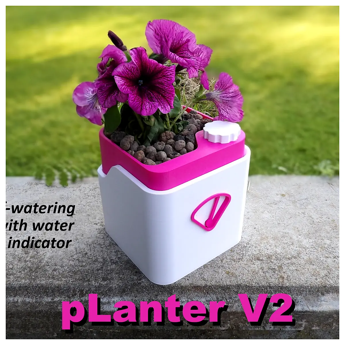 Self Watering Planter Pots Succulents Indoor Plants Flower Care Tools pLanter V2