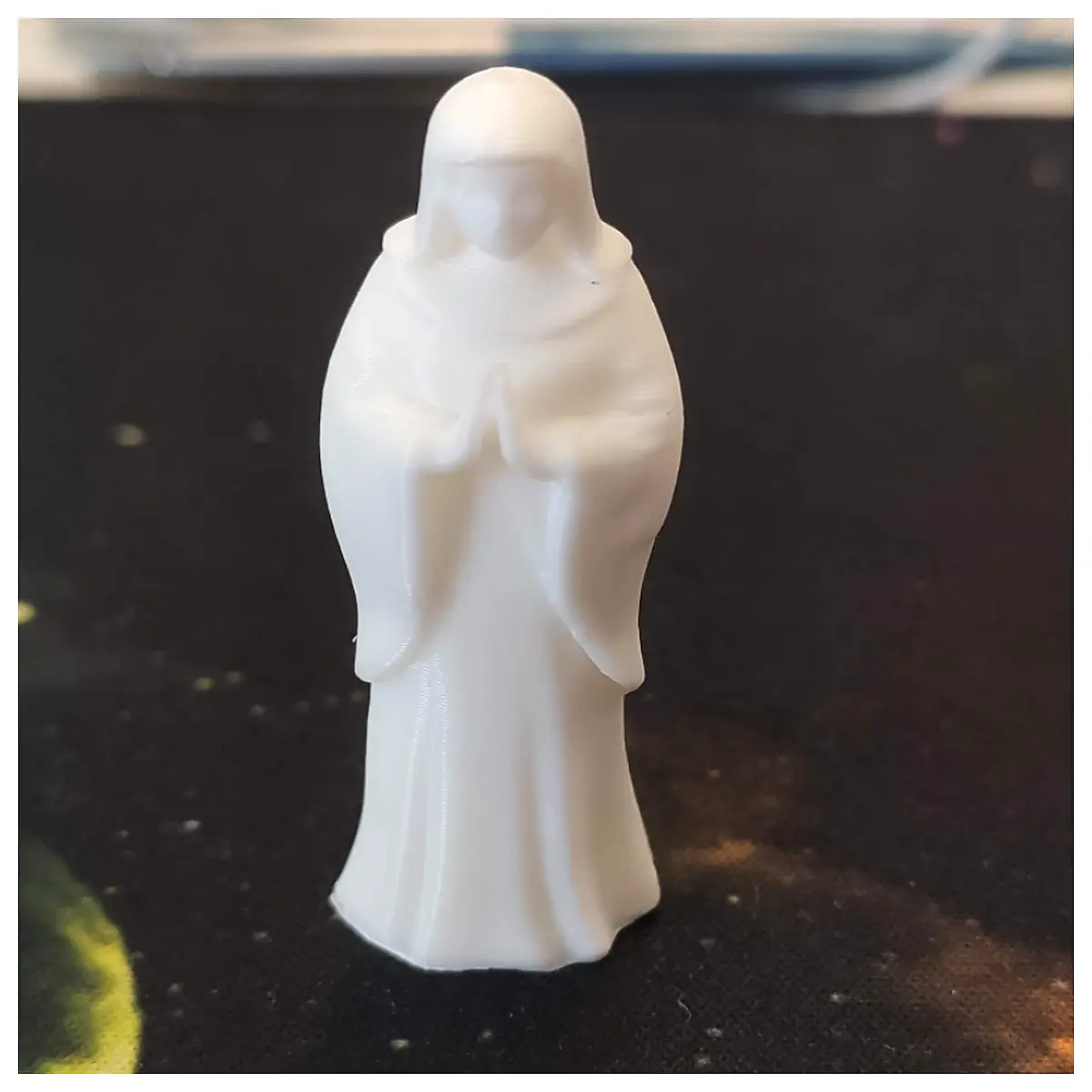 Nun Sculpture Religious Art Zen Decor Meditation Figurine Prayer Gift Spiritual Art Piece