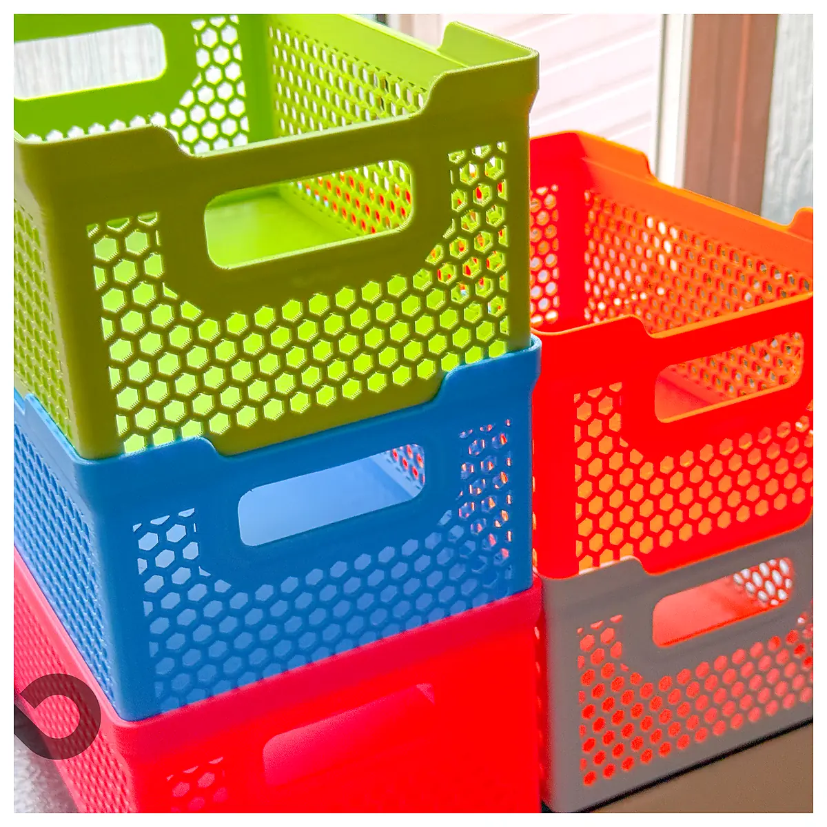 Stackable Basket Handle Parts Repair Storage Organization Transport Universal Use
