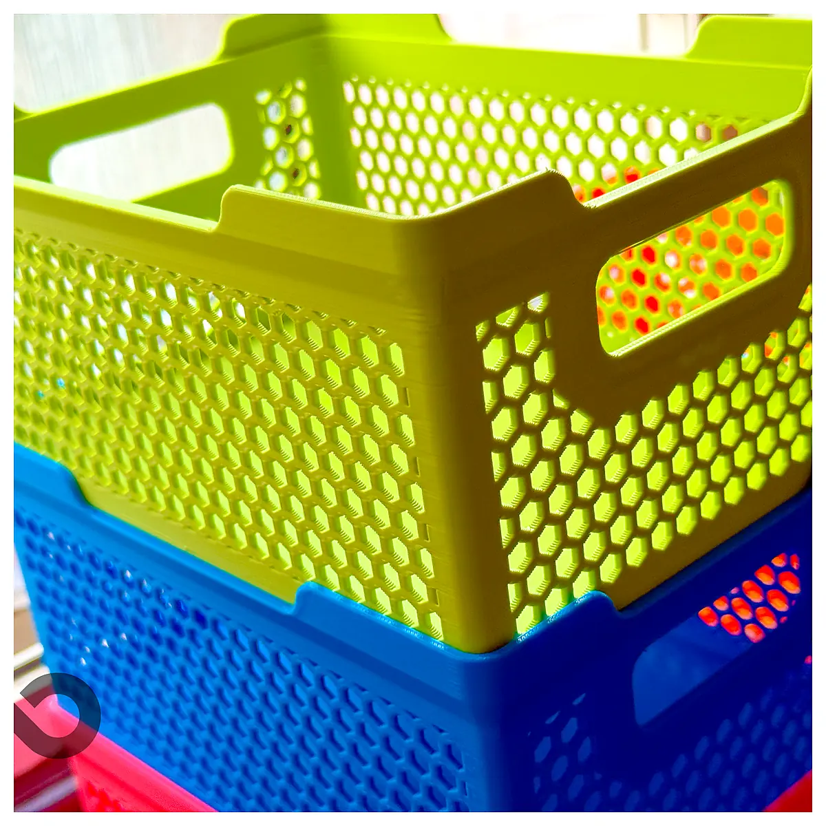 Stackable Basket Handle Parts Repair Storage Organization Transport Universal Use