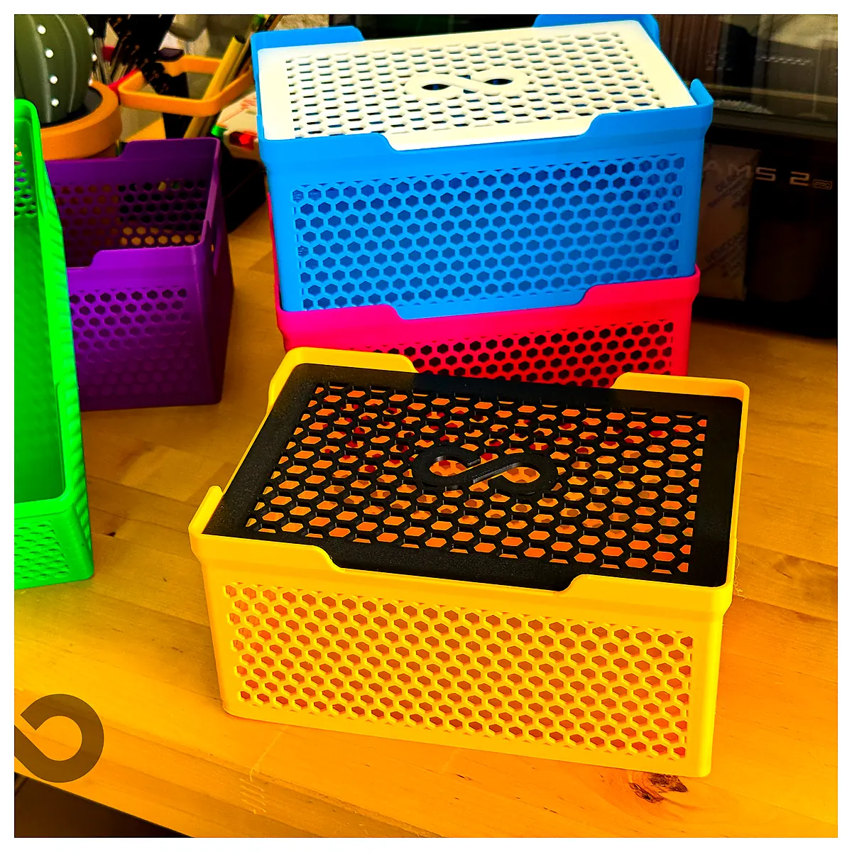 Stackable Basket Handle Parts Repair Storage Organization Transport Universal Use