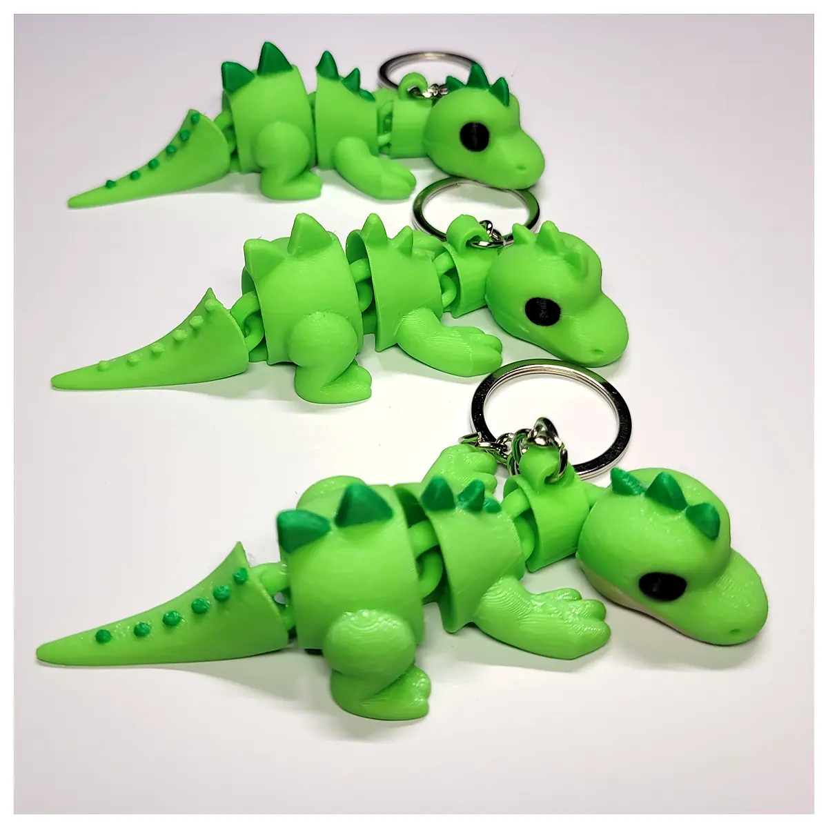 Flexi Dino Keychain Moving Toy Dinosaur Model Keychain Collectible Gift Educational Toy