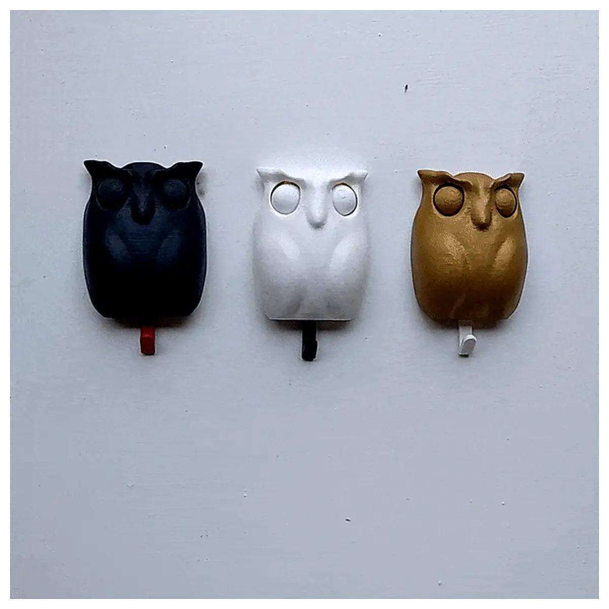 Magic Owl Wall Key Holder Key Hooks Wall Decor Hanging Rack Creative Home