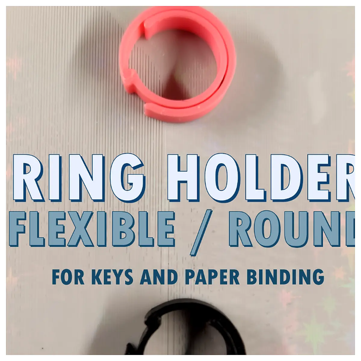 Ring Binder Key Holder Key Chain Accessory Office Supplies Desktop Decoration Document Fixer Paper Clip