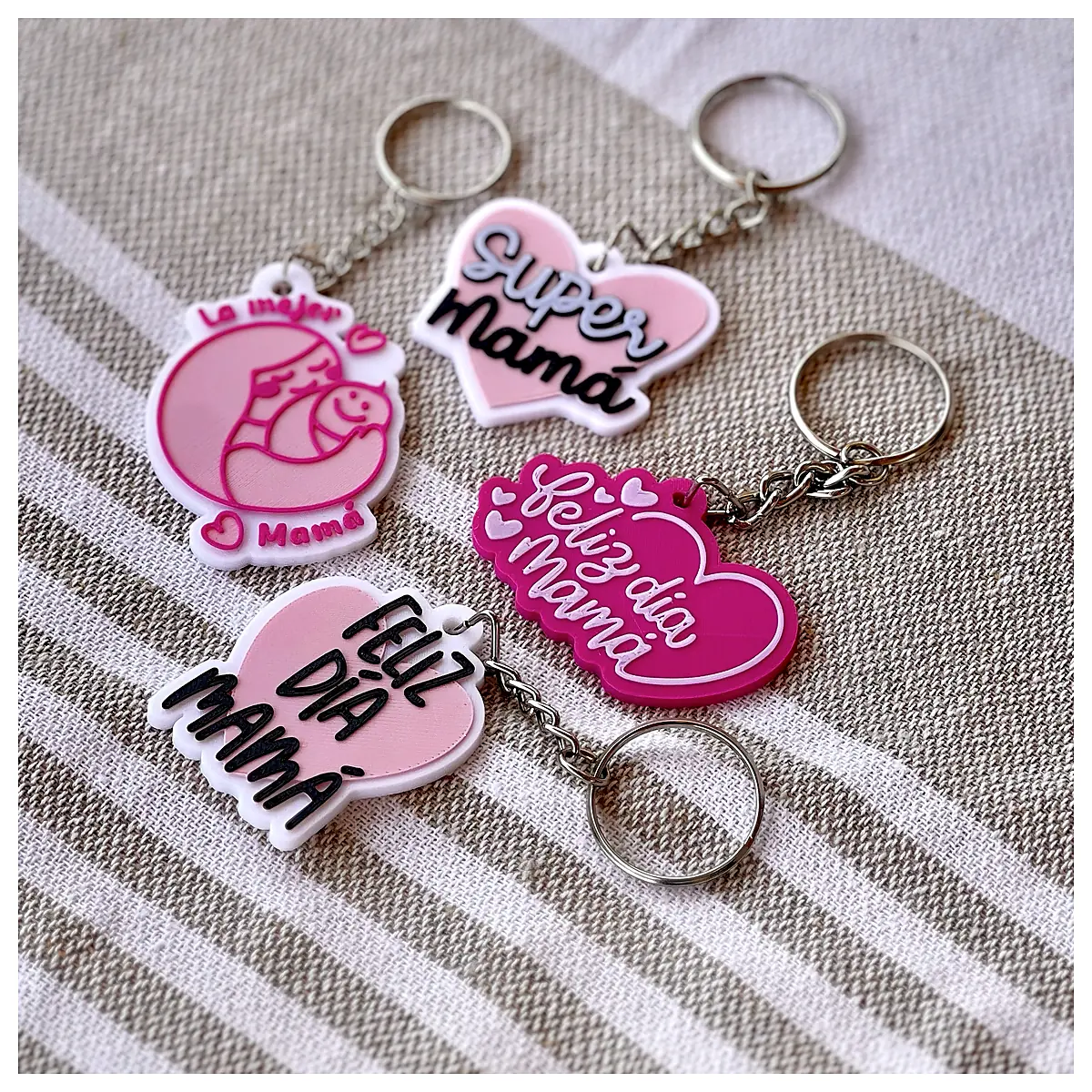 Mother s Day Keychain Personalized Gift Sentiment Jewelry Anniversary Gift Custom Keychain Mom Gift