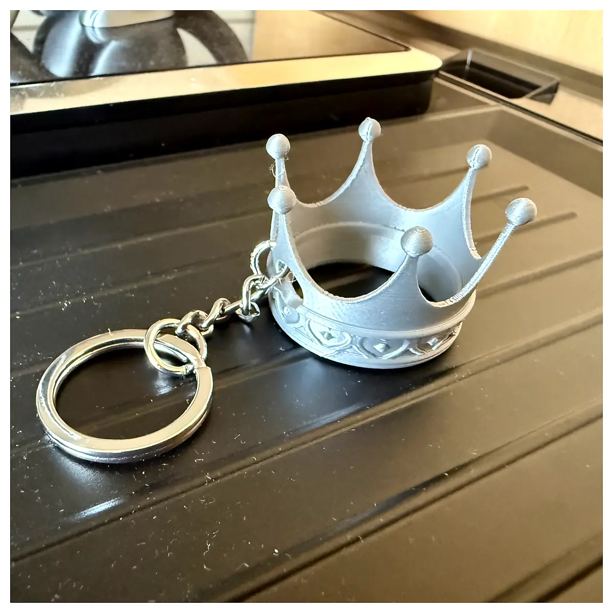 Crown Keychain Multi Functional Decoration Keychains Car Parts Repair Accessories