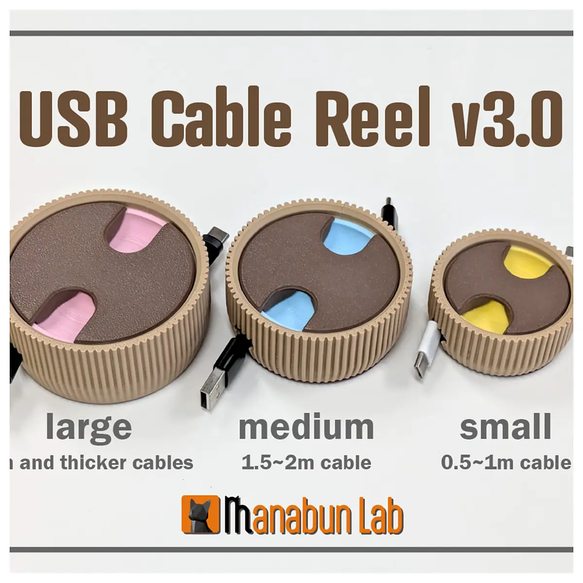 USB Cable Reel Organizer Storage Travel Cable Management Cable Storage Accessories Electronic Parts