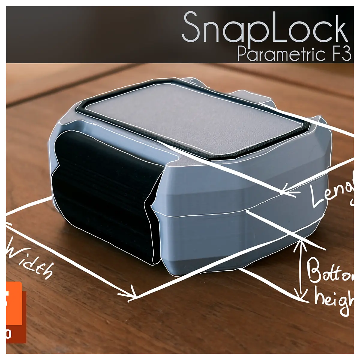 SnapLock V2 Parametric F3d File Parts Repair Replacement Spring Structure