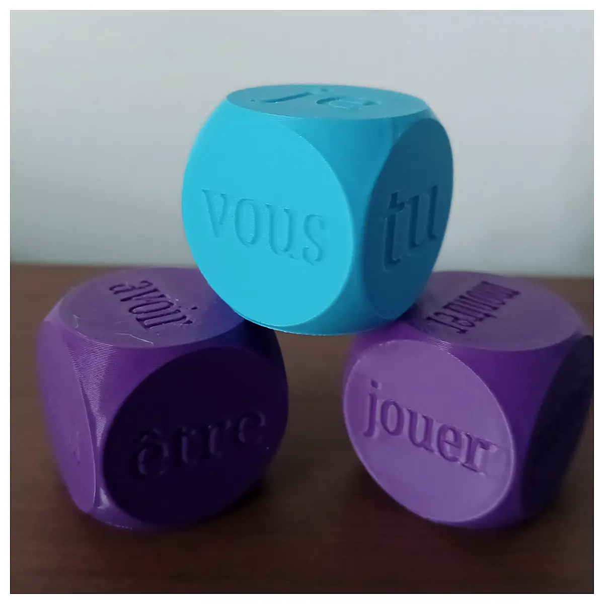 Verb Dice Learn French Verbs Practice Grammar Vocabulary Training Game Exercises