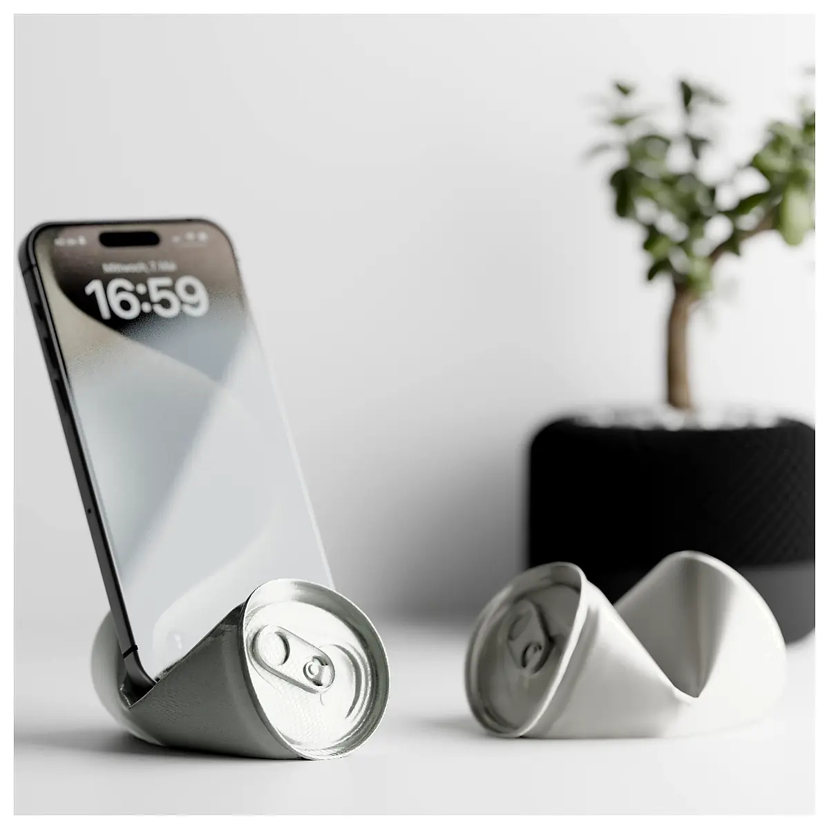 Soda Can Phone Stand Adjustable Holder Desk Stand Phone Support Mobile Stand Accessory Parts