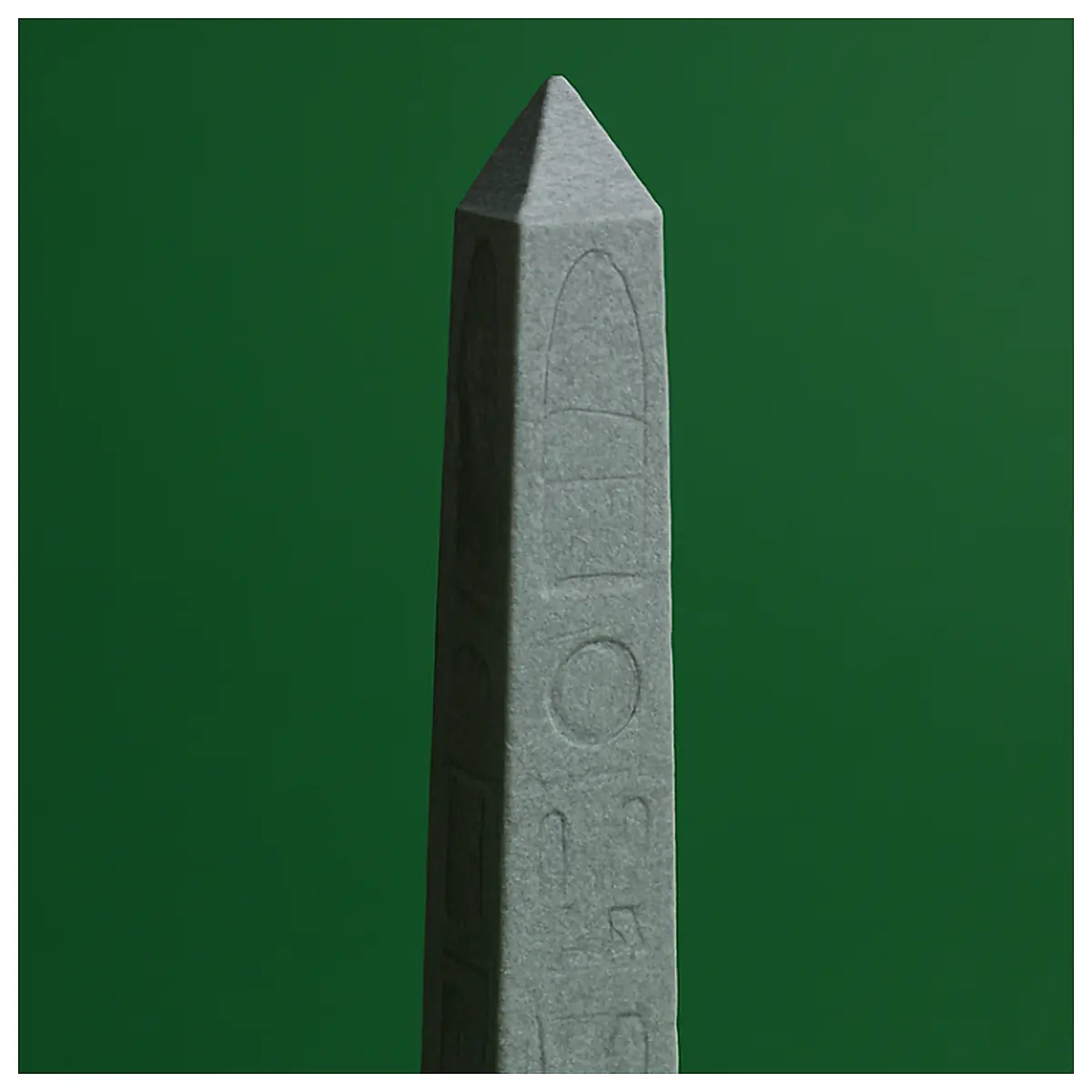 Worn Runic Pillar Terrain Piece Ancient Artifact Decorative Stone Sculpture Home Decor Archaeological Historical Collectible