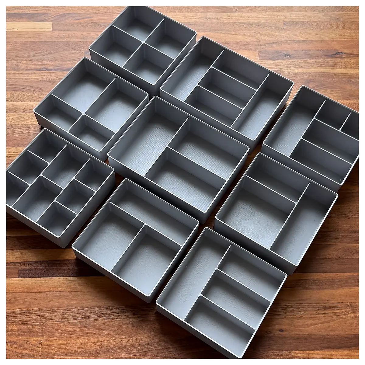 Gridfinity Multi Compartment Bin Collection Organizer Storage System Parts Repair Accessories