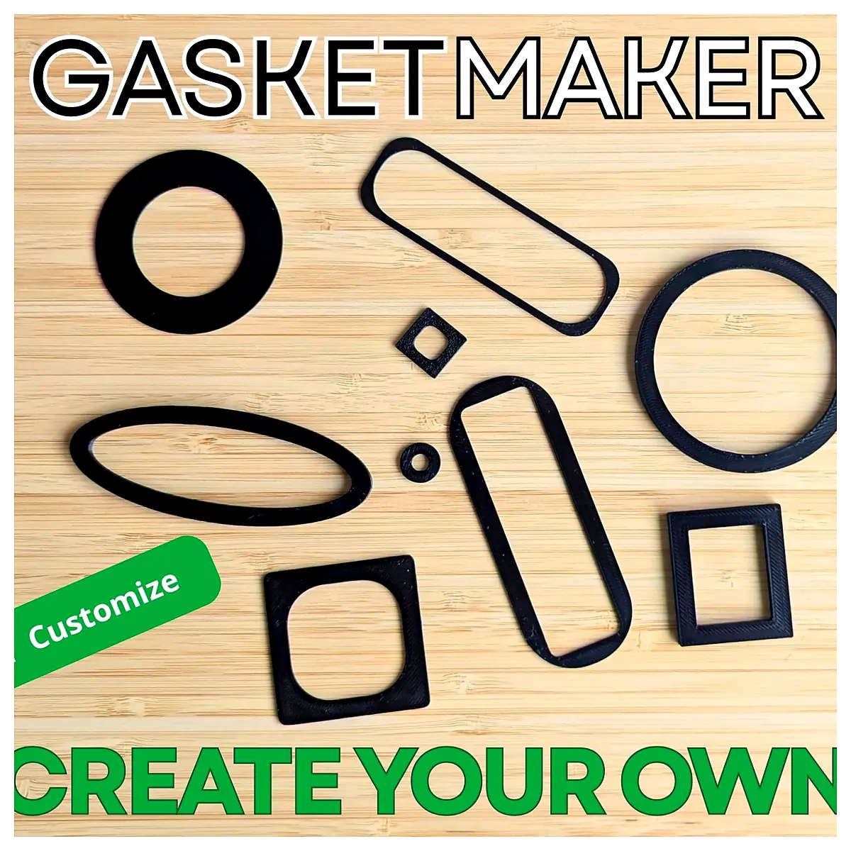 Customizable GasketSeal Ring Generator Kit Set Ring Parts Repair Replacement Seal