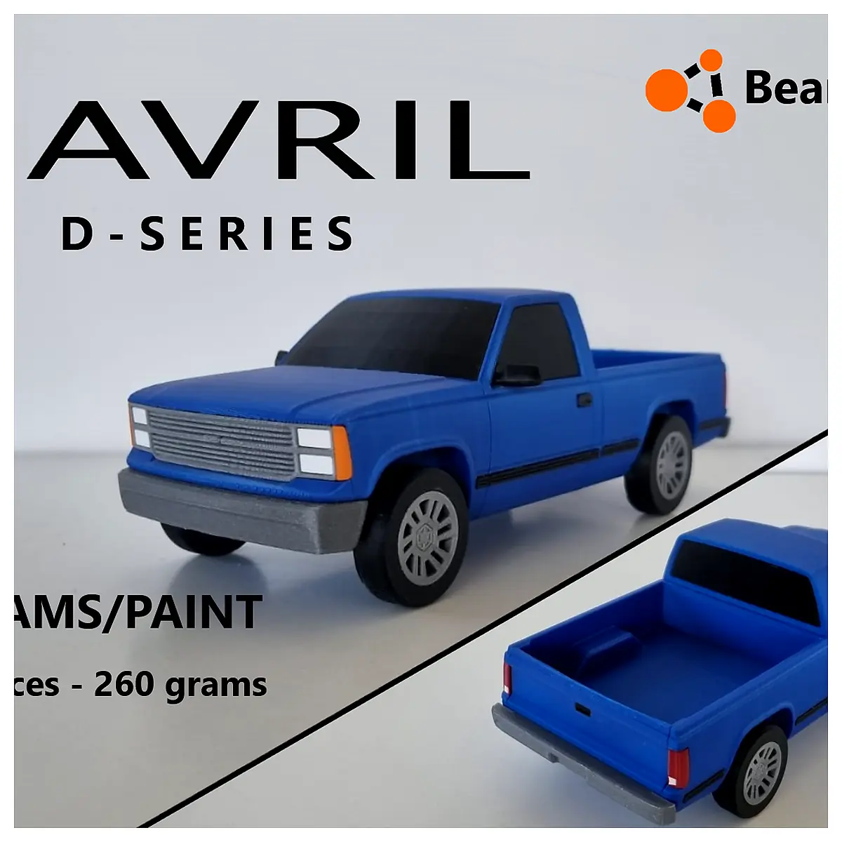 3D Printed Gavril D Series Toy Car Model Unboxing Simulation Car Parts Replacement Repair