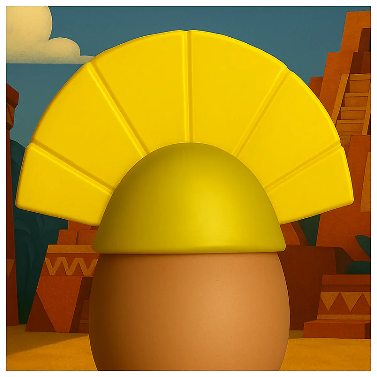 Kuzco Crown Egg Crown Toy Miniature Royal Headpiece Kids Birthday Gift Decoration Accessory Cosplay Props Party Supplies