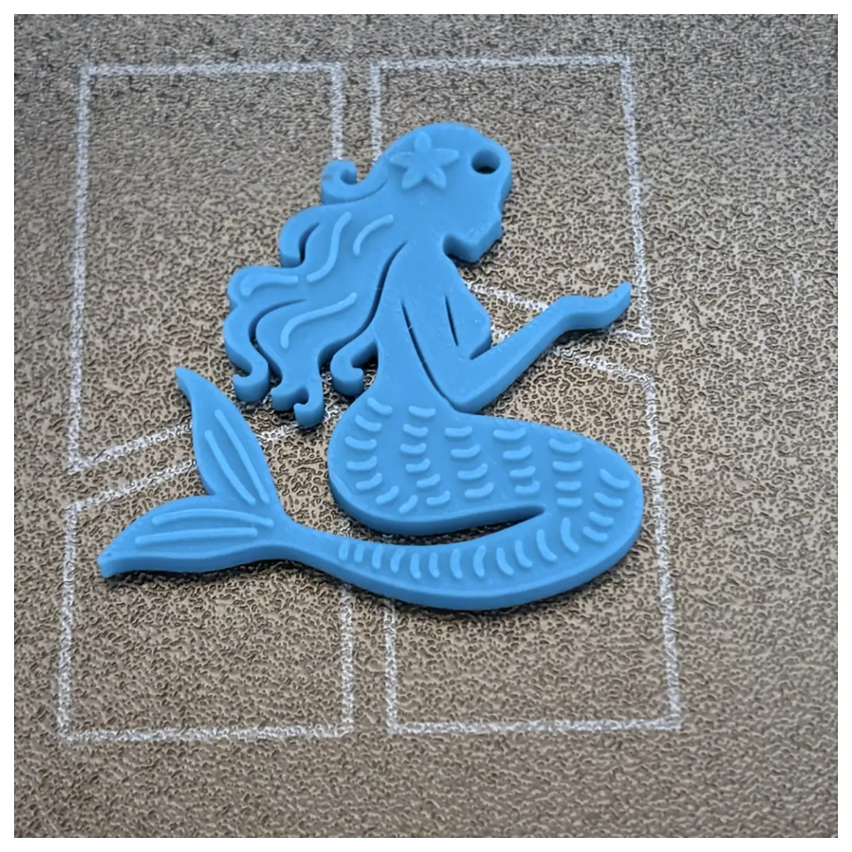 Mermaid Keychain Ocean Charm Shell Pendant Boat Decoration Nautical Accessory Marine Ornament Mermaid Lover Gift