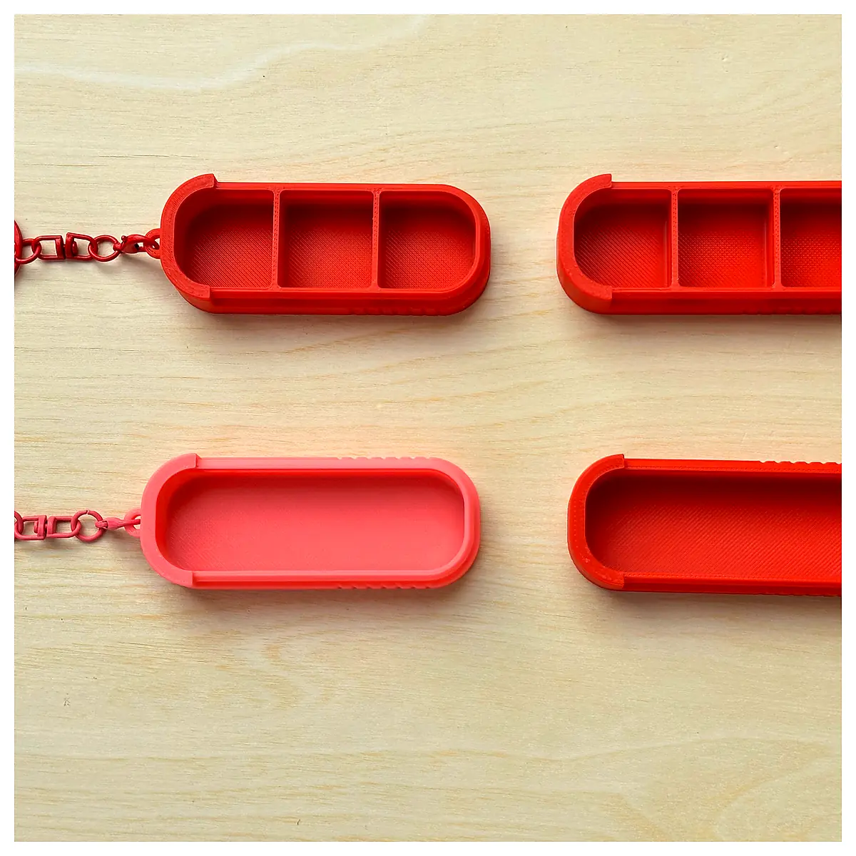 Portable Sliding Lid Pill Box Parts Box Storage Container Repair Replacement Universal Medicine Organizer