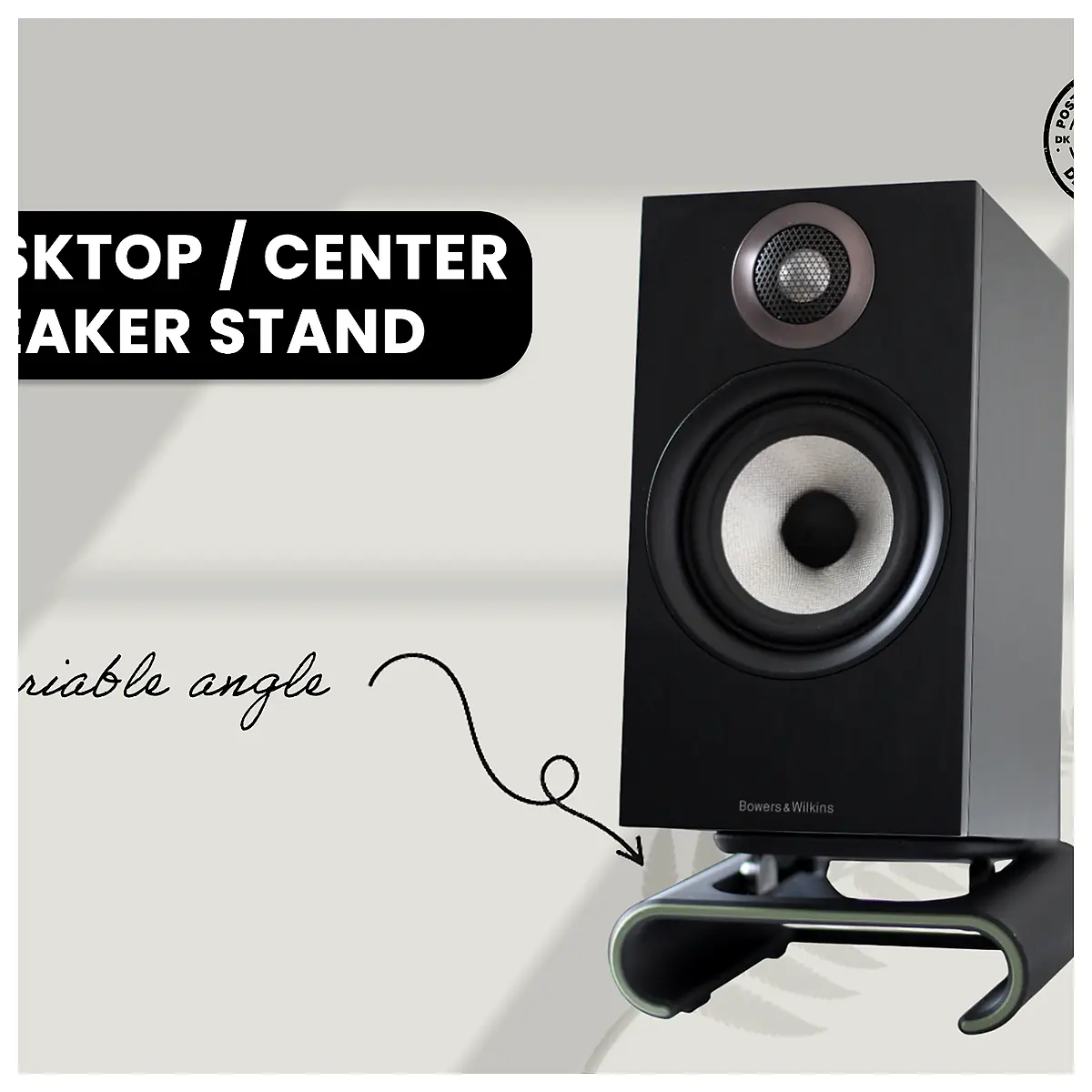 Desktop Speaker Stand Adjustable Tilt Sound System Stand Monitor Stand Audio Accessory Computer Speaker Support Listening Stand