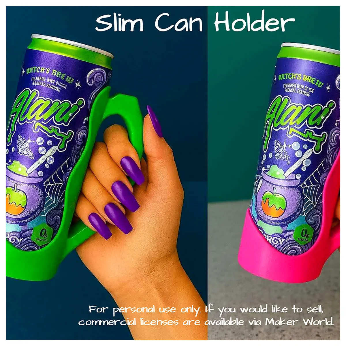 Slim Drink Caddy Organizer Portable Beverage Carrier Drink Holder Storage Cooler for Car Camping Outdoor