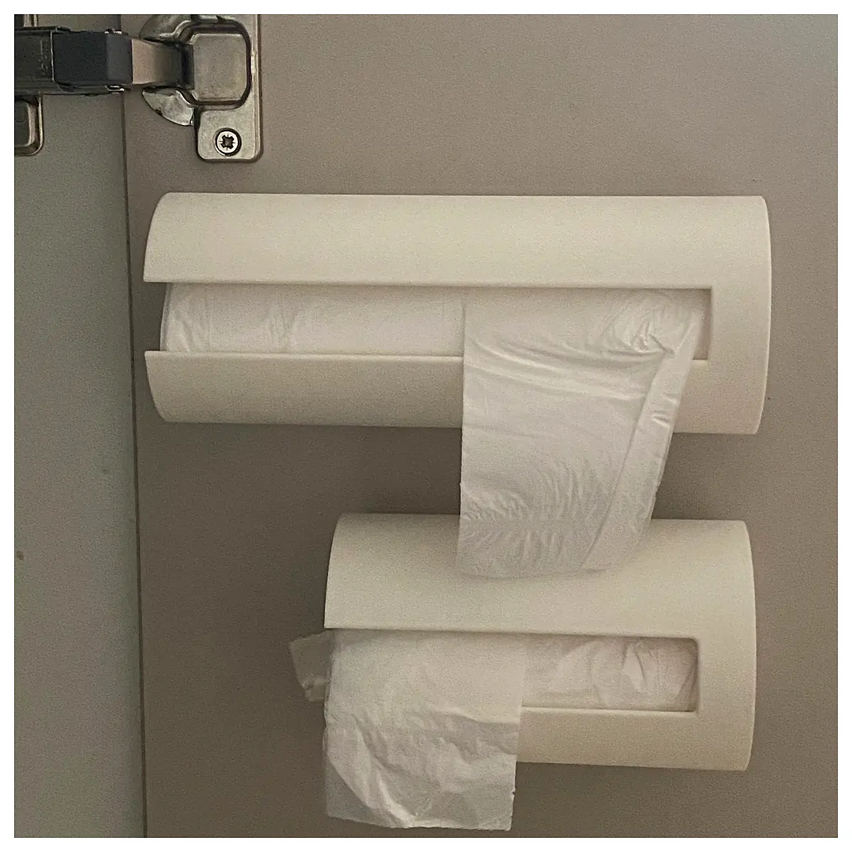 Trash Bag Holder Organizer Waste Bin Storage Solutions Kitchen Bathroom Multi Purpose Durable