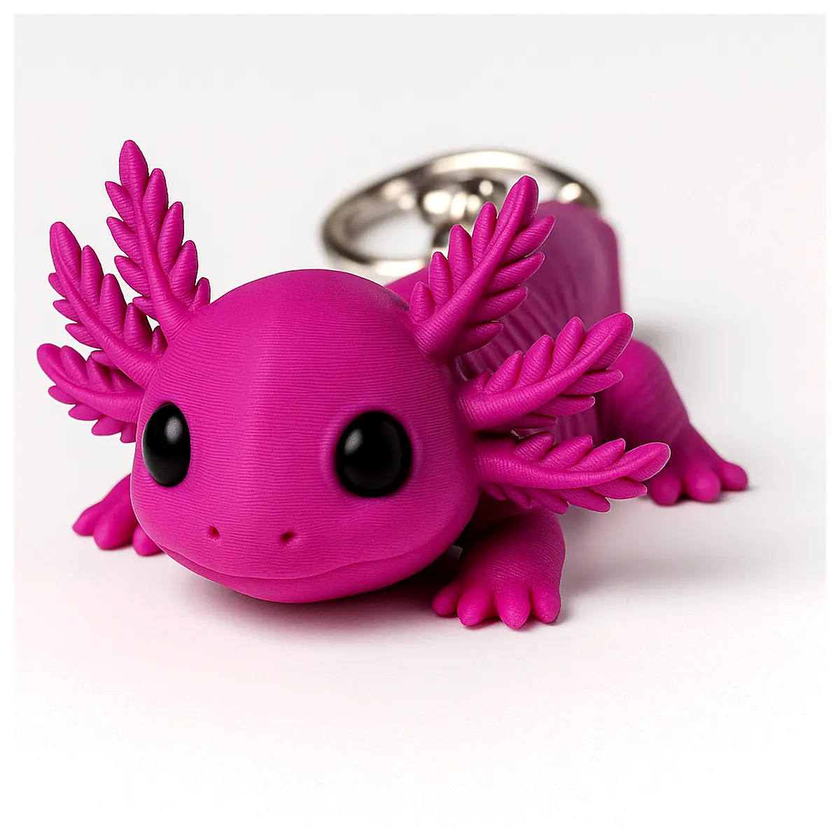Flexible Adorable Axolotl Keychain Axolotl Parts Repair Pet Charms Gift Accessory
