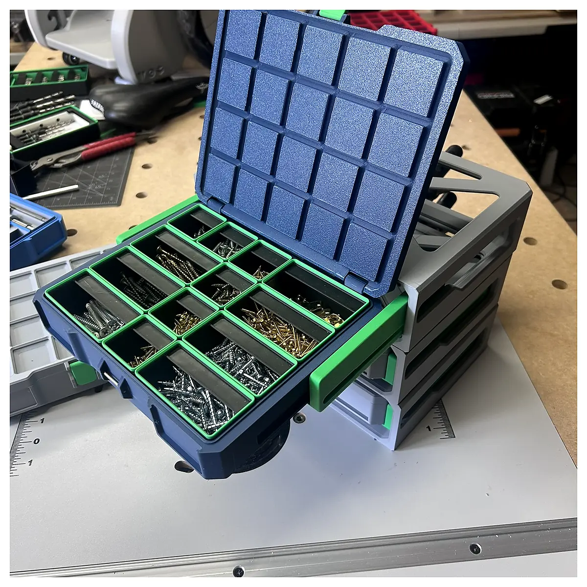Gridfinity Storage Box System Organization Storage Box Parts Repair Universal System