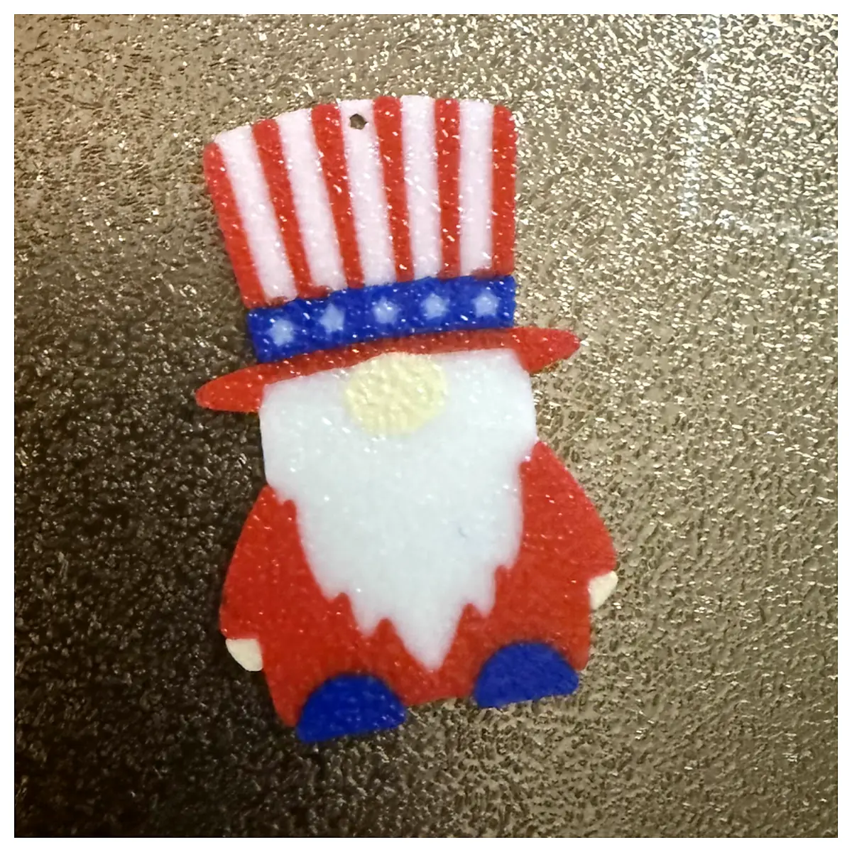 Patriotic Gnome Earrings Flag Charm Jewelry Gift Decoration Parts Accessories Red White Blue