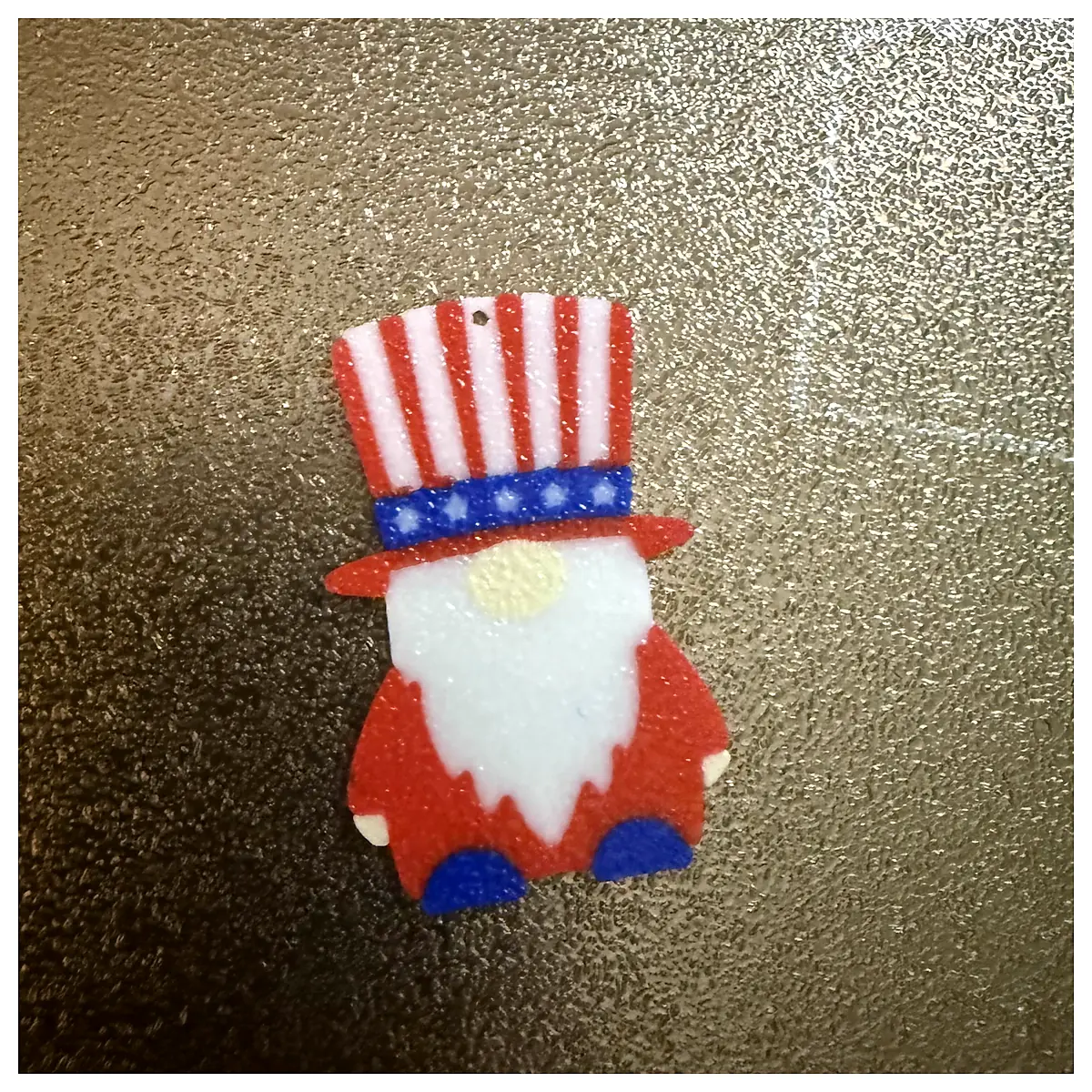 Patriotic Gnome Earrings Flag Charm Jewelry Gift Decoration Parts Accessories Red White Blue