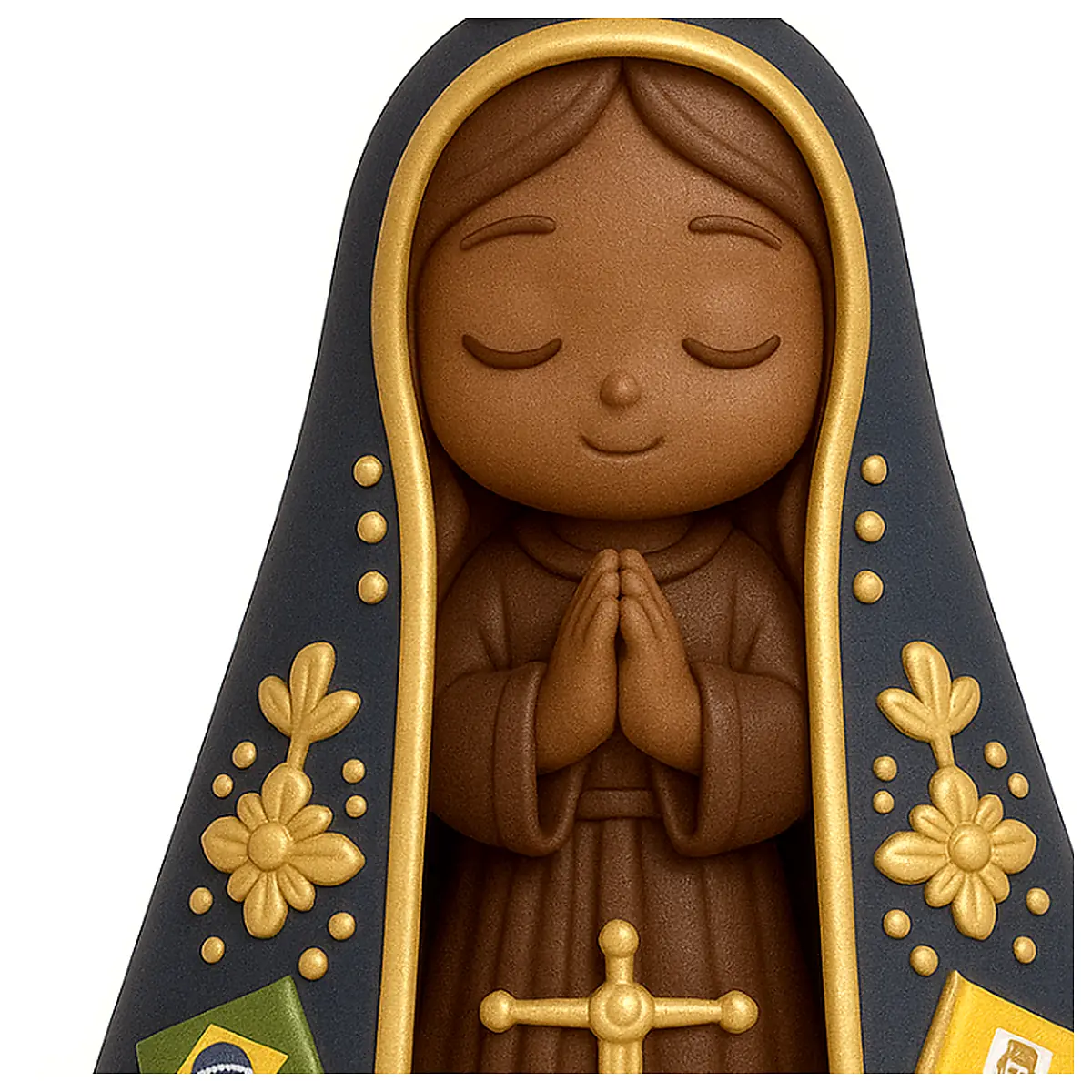 Our Lady of Aparecida Statue Religious Art Rosary Prayer Virgin Mary Gift Blessed Figure